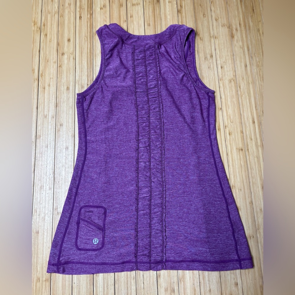 Lululemon Purple Ruffled Tank